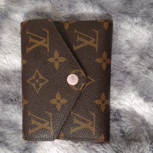 Authentic Louis Vuitton Monogram Victorine Wallet Rose Ballerine Small Pink